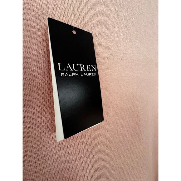 Lauren Ralph Lauren Pale Pink Fit & Flare Dress Size L New w/ Tags MSRP $195 - Picture 4 of 7